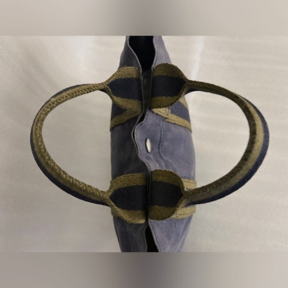 HERMES FOURRE TOUT PM TOTE BAG NAVY/GREEN - AUTHENTIC - Picture 2 of 14